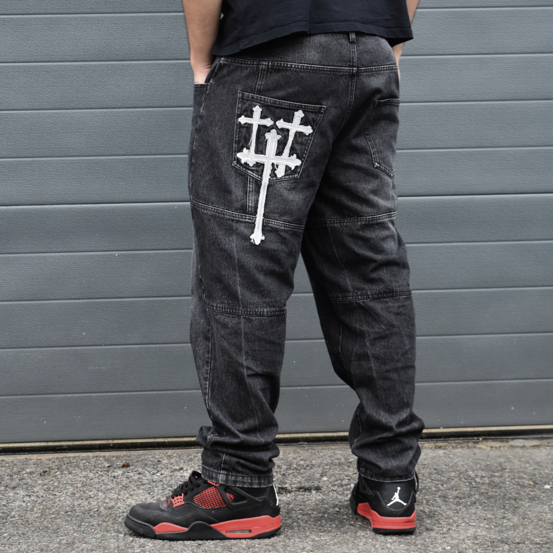 SANCTI EMBROIDERED JEANS